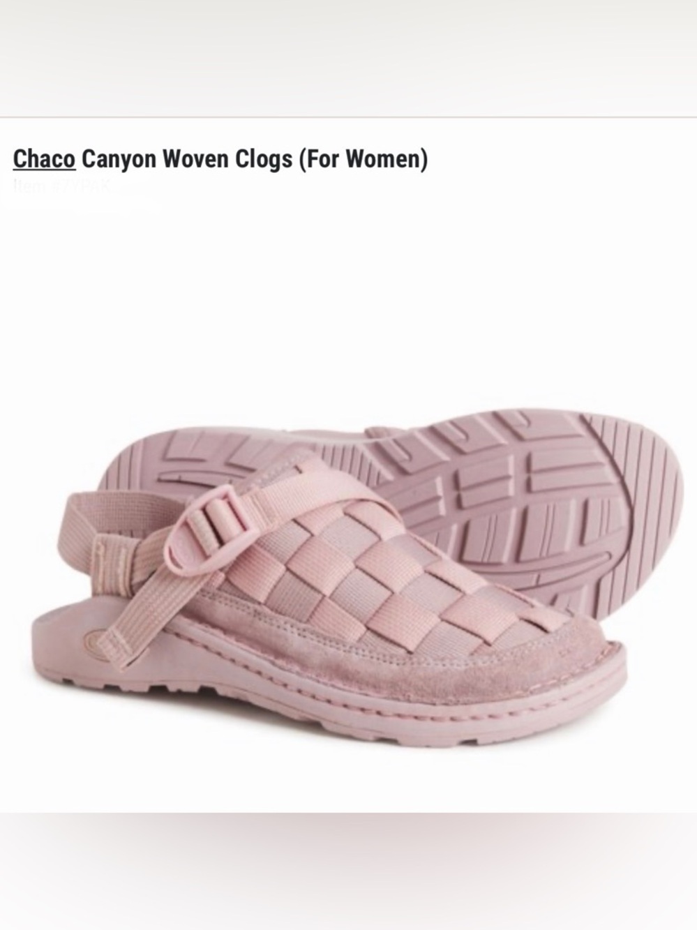 *new* Chaco Women’s Canyon Woven Clogs - Light Pink